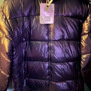Moncler Shiny Purple Down Jacket